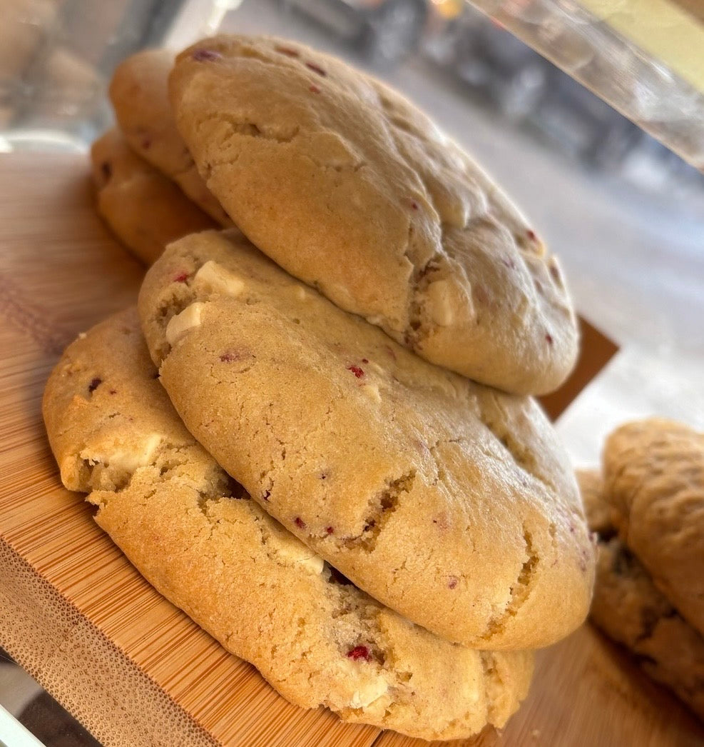 White Chocolate & Raspberry Cookie
