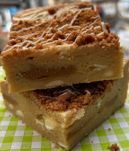 Biscoff & White Chocolate Blondie